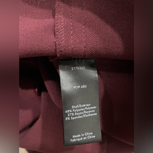 Size 0 Elizabeth & James Mireille Sleeveless Scoop-Neck Ponte Midi Dress, Wine - Picture 8 of 11